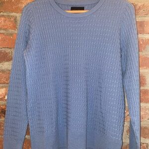 Cynthia Rowley Blue Crew Neck Sweater